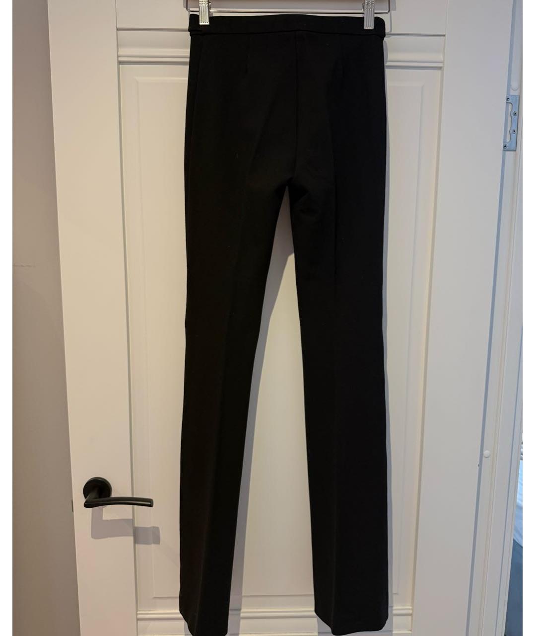 PINKO Черные вискозные прямые брюки, фото 2