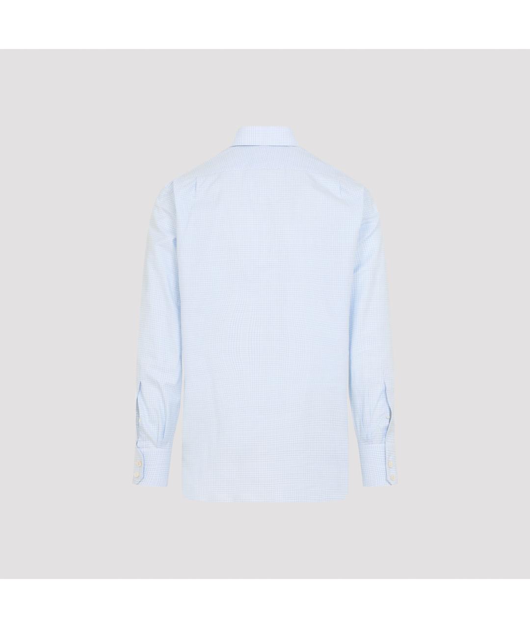 TOM FORD Голубая хлопковая классическая рубашка, фото 2