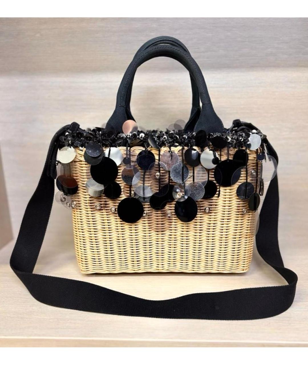 PRADA Бежевая пелетеная сумка через плечо, фото 9