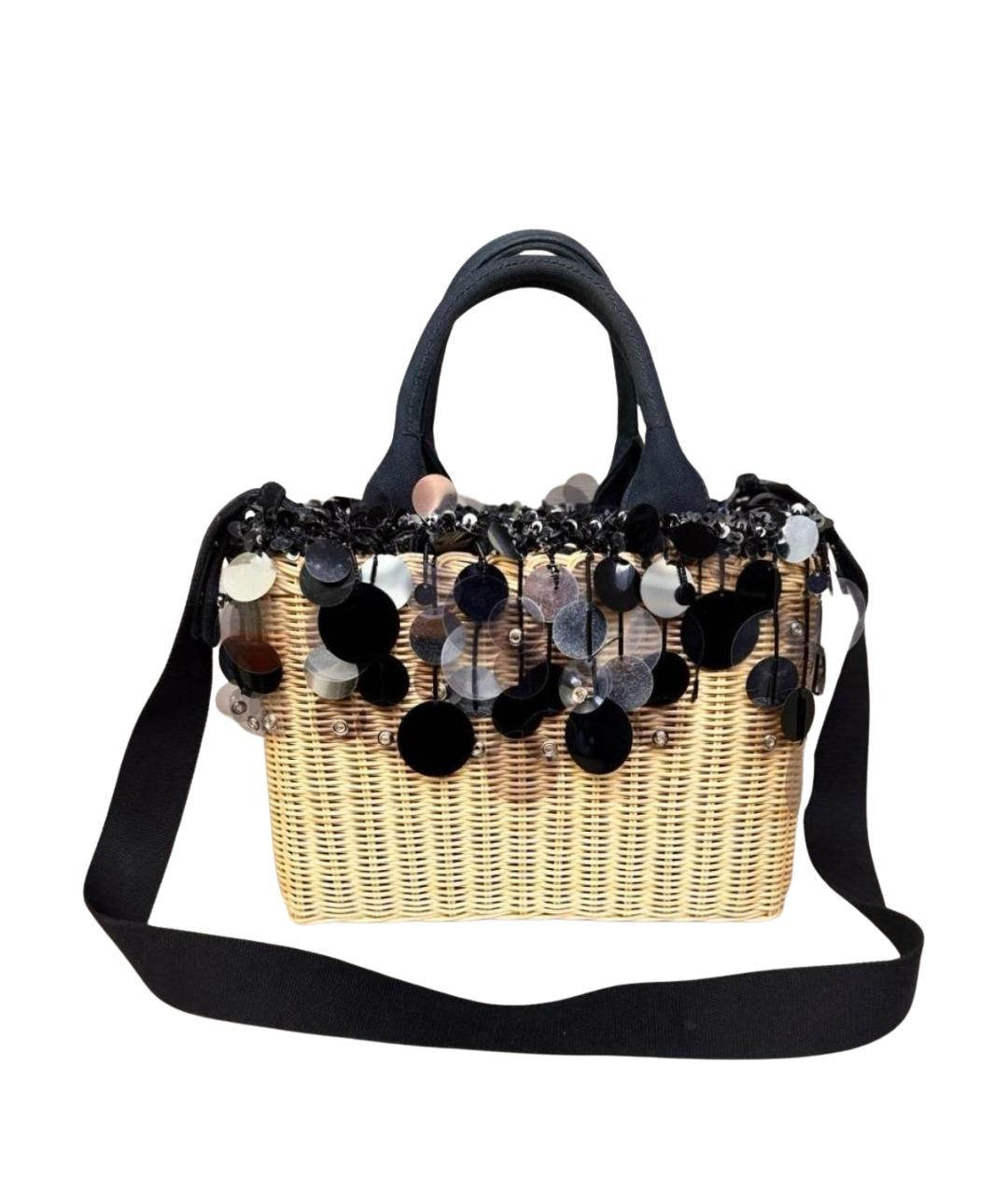 PRADA Бежевая пелетеная сумка через плечо, фото 1