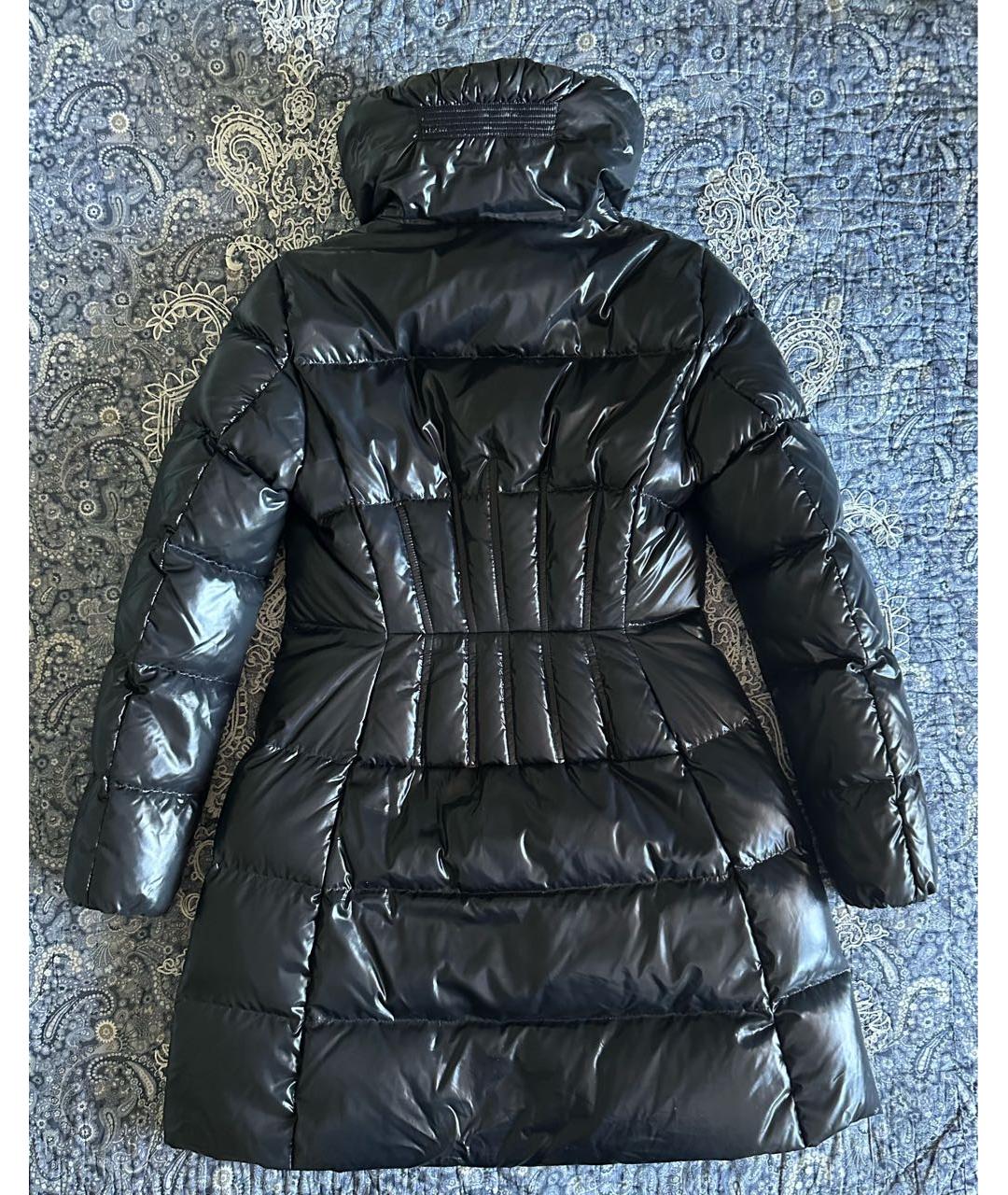 MONCLER Черный полиамидовый пуховик, фото 2