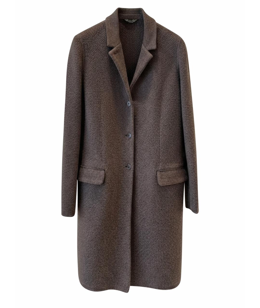 LORO PIANA Коричневое кашемировое пальто, фото 7