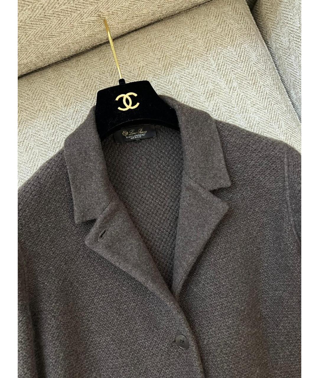 LORO PIANA Коричневое кашемировое пальто, фото 2