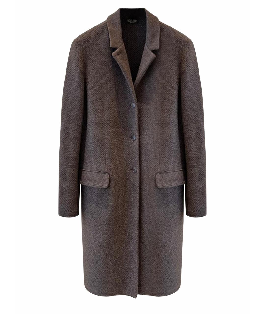LORO PIANA Коричневое кашемировое пальто, фото 1