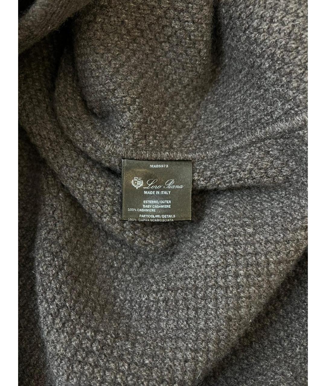 LORO PIANA Коричневое кашемировое пальто, фото 4