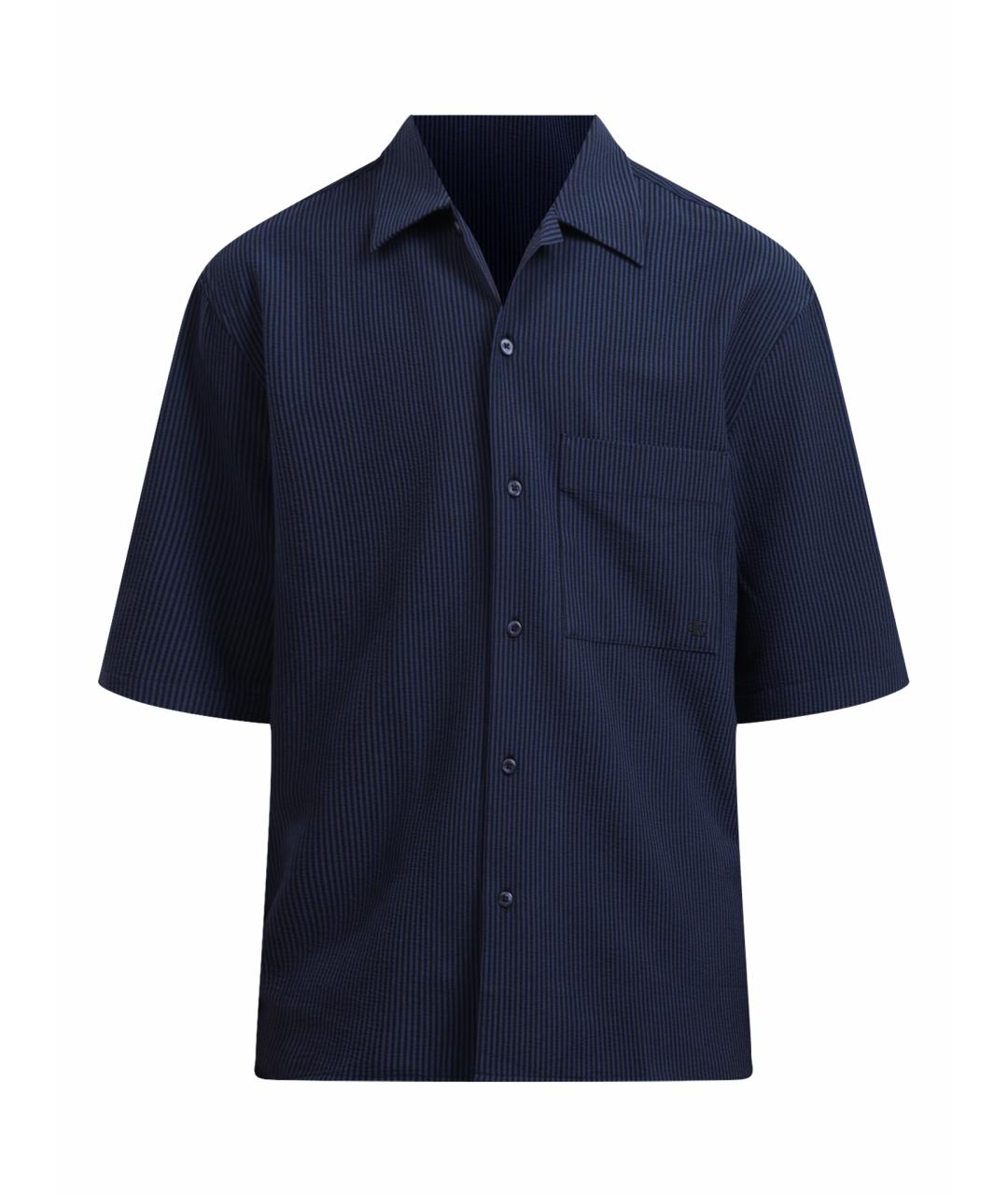 CALVIN KLEIN Синяя хлопковая кэжуал рубашка, фото 1