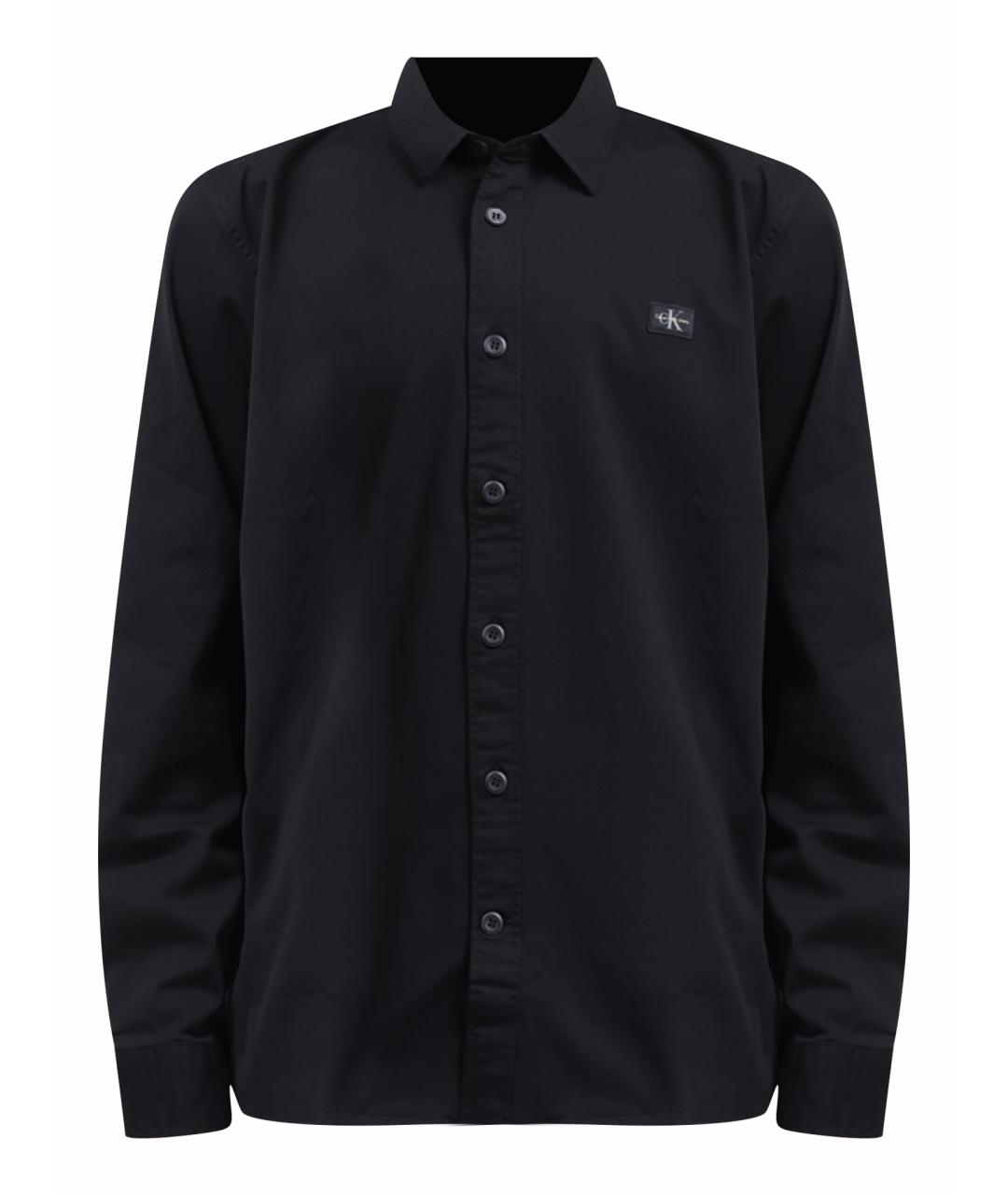 CALVIN KLEIN Черная хлопковая кэжуал рубашка, фото 1