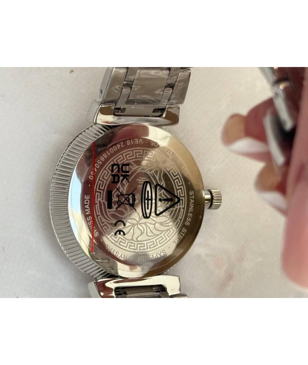 VERSACE Серебряные стальные часы, фото 5