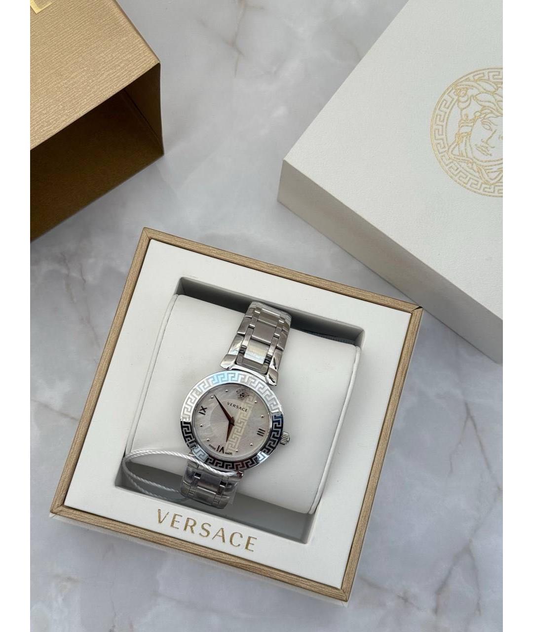 VERSACE Серебряные стальные часы, фото 6
