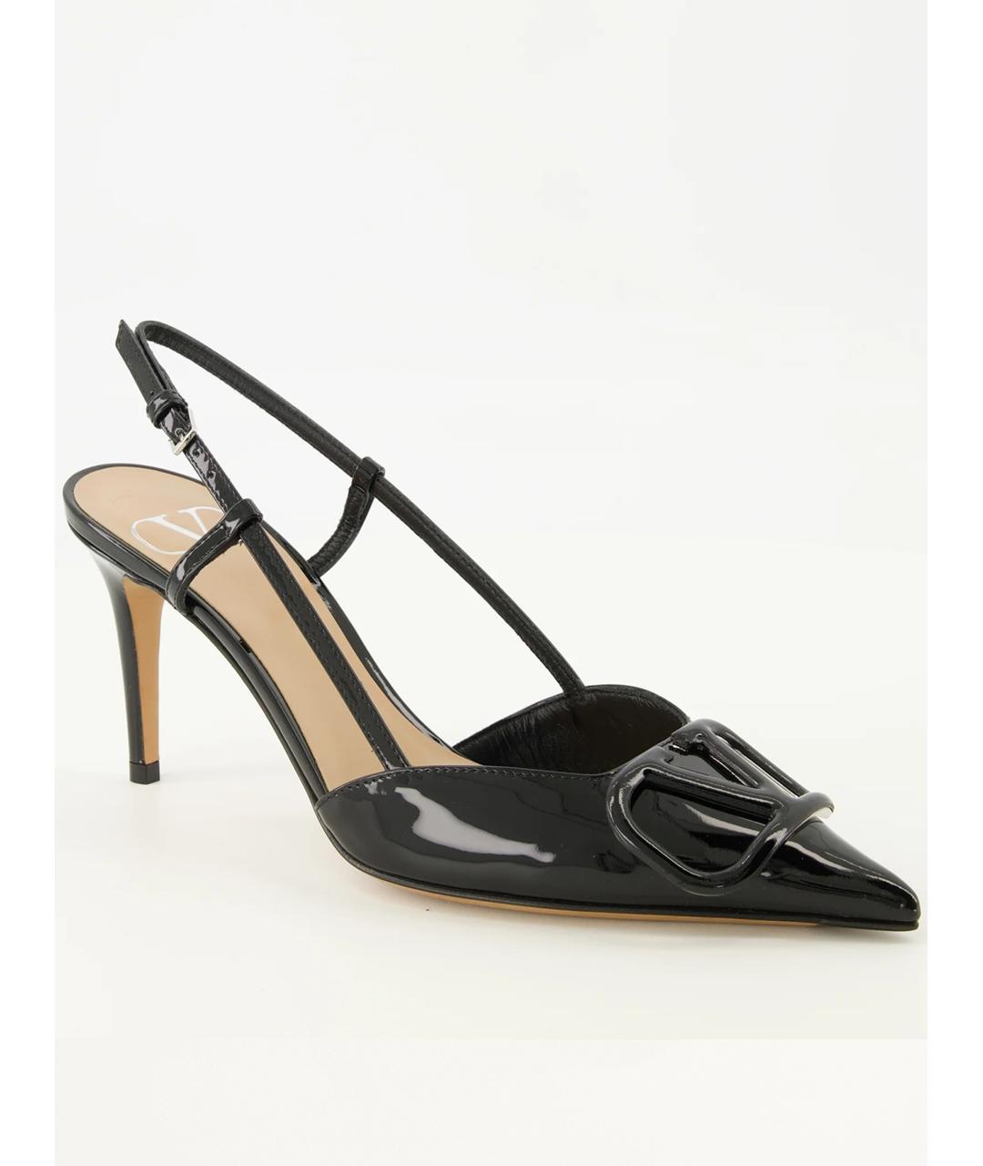 VALENTINO Черные кожаные туфли, фото 3