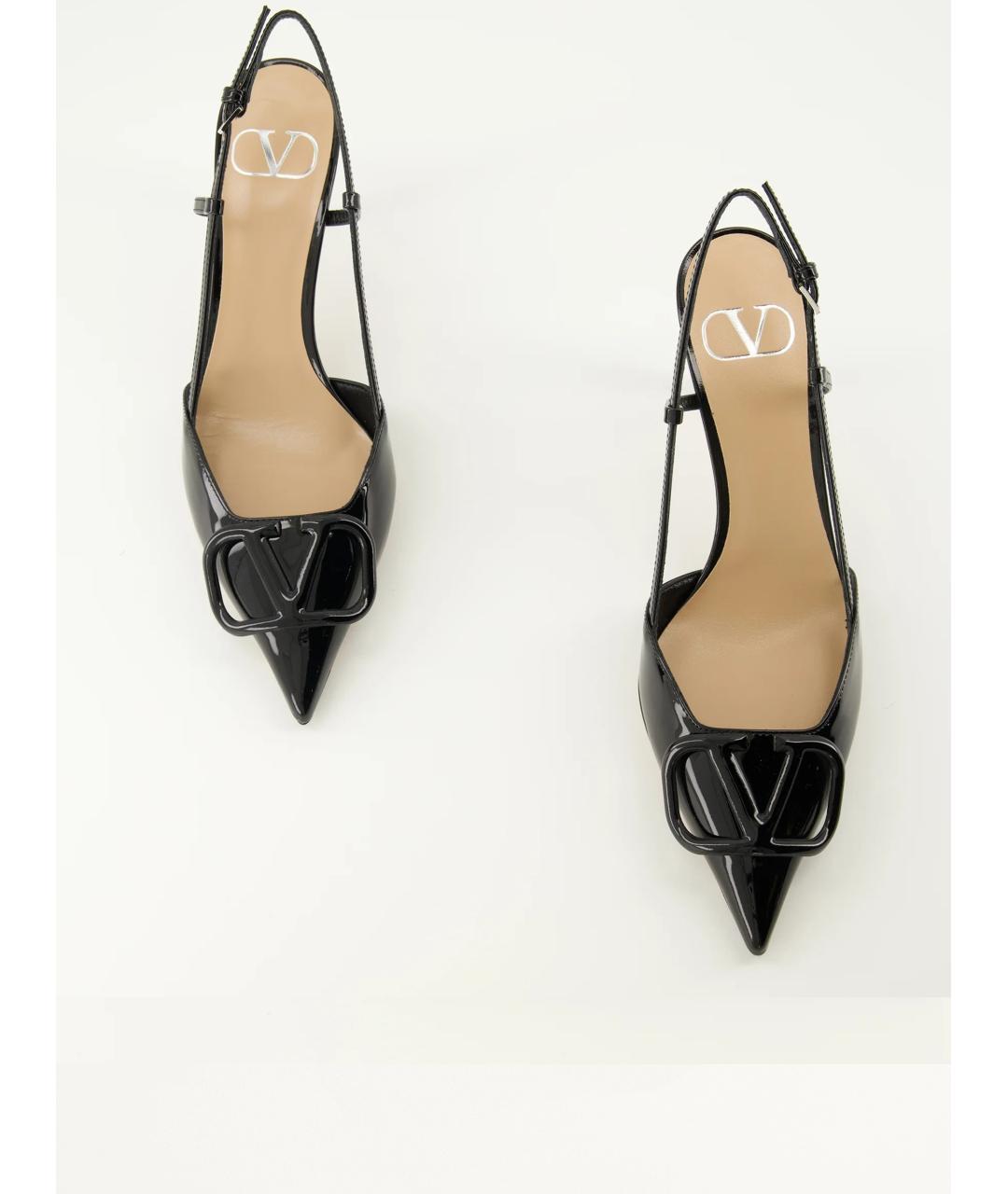 VALENTINO Черные кожаные туфли, фото 2