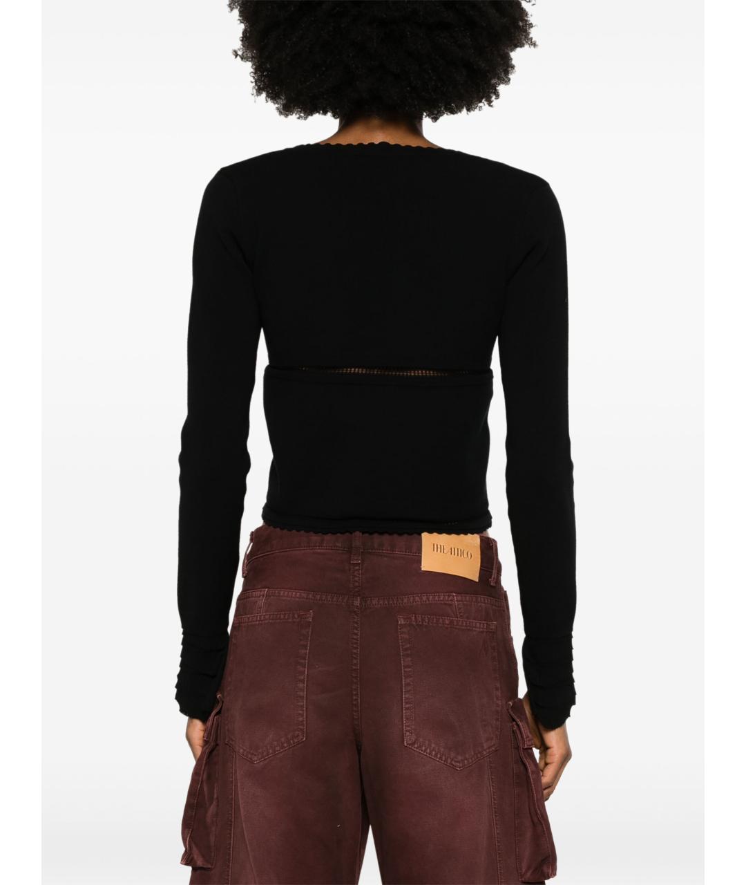 BLUMARINE Черный вискозный кардиган, фото 4