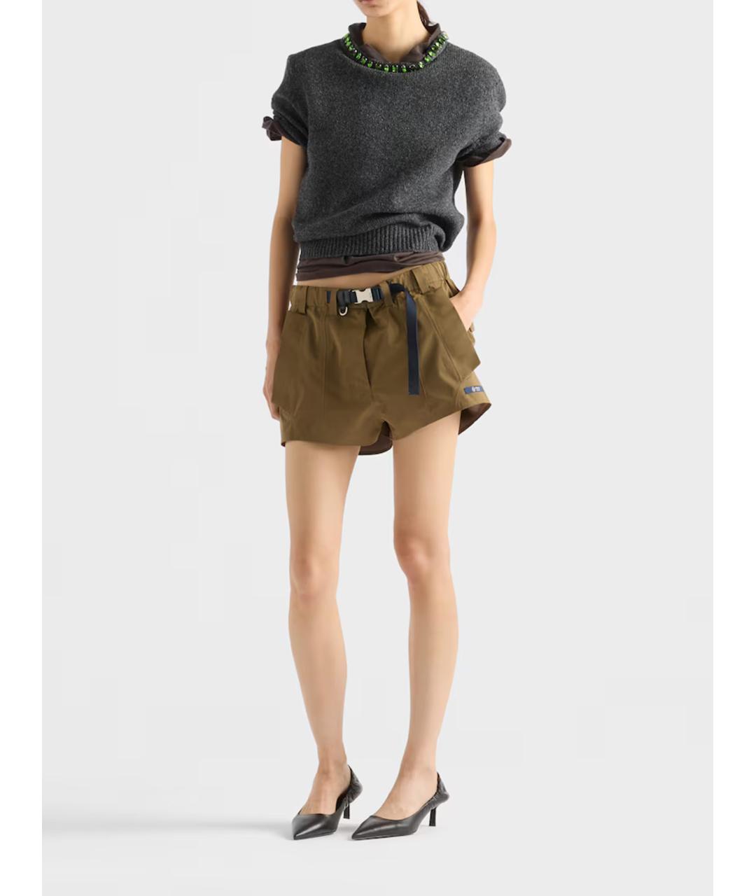 PRADA Серый шерстяной джемпер / свитер, фото 2