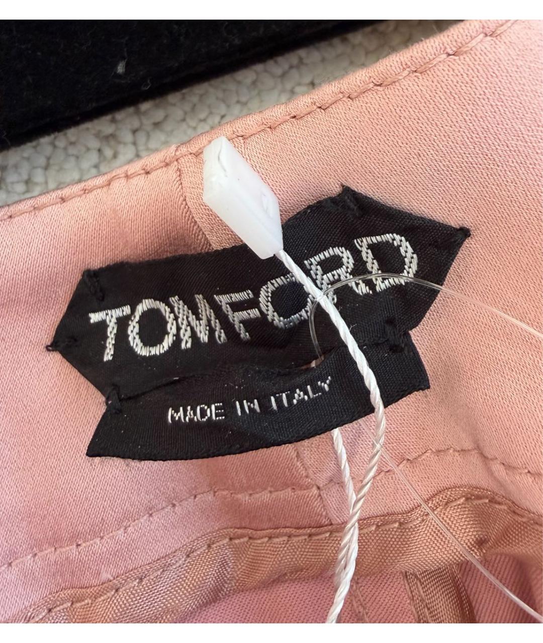 TOM FORD Розовая деним юбка миди, фото 3