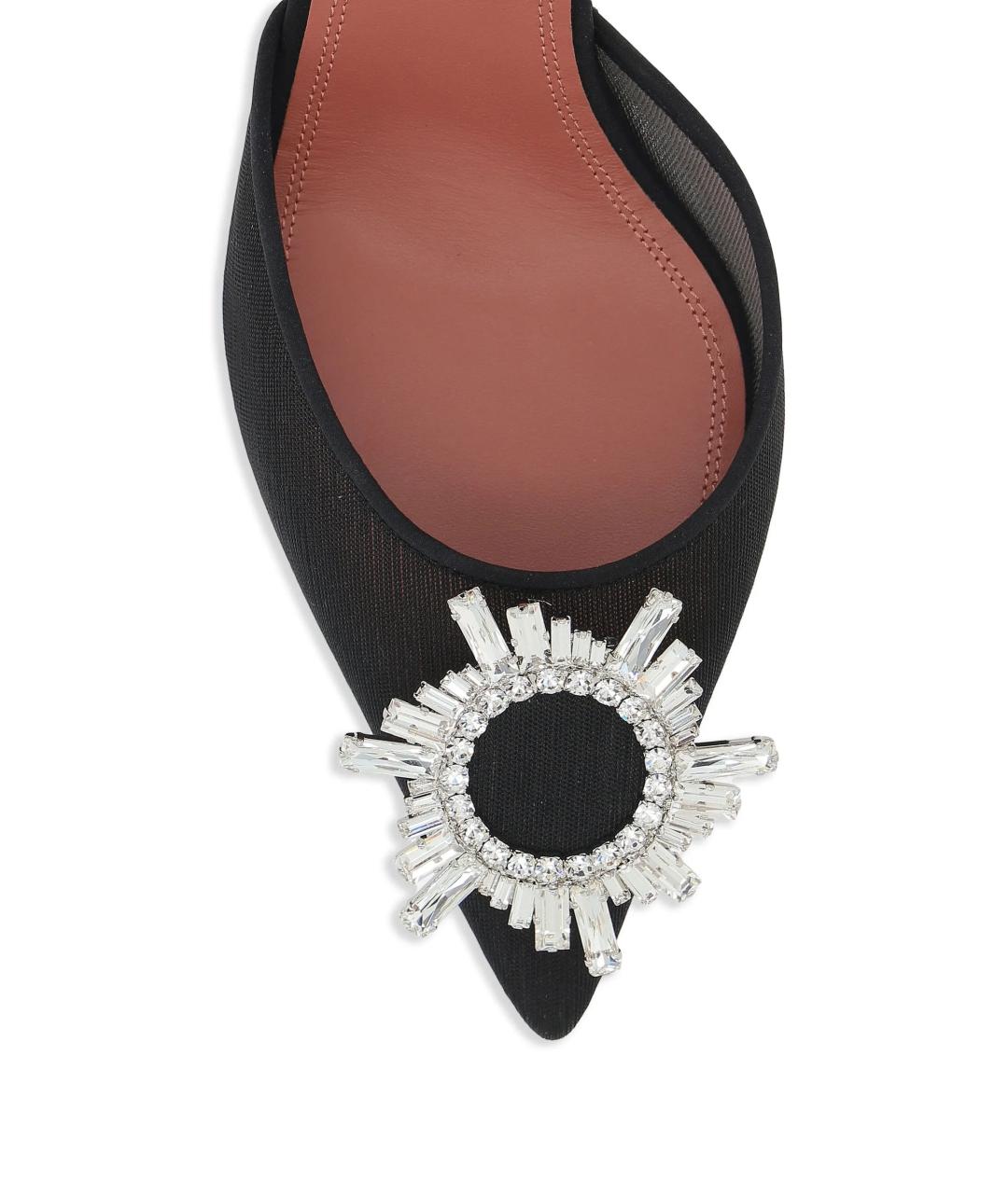 Amina Muaddi Черные туфли, фото 4