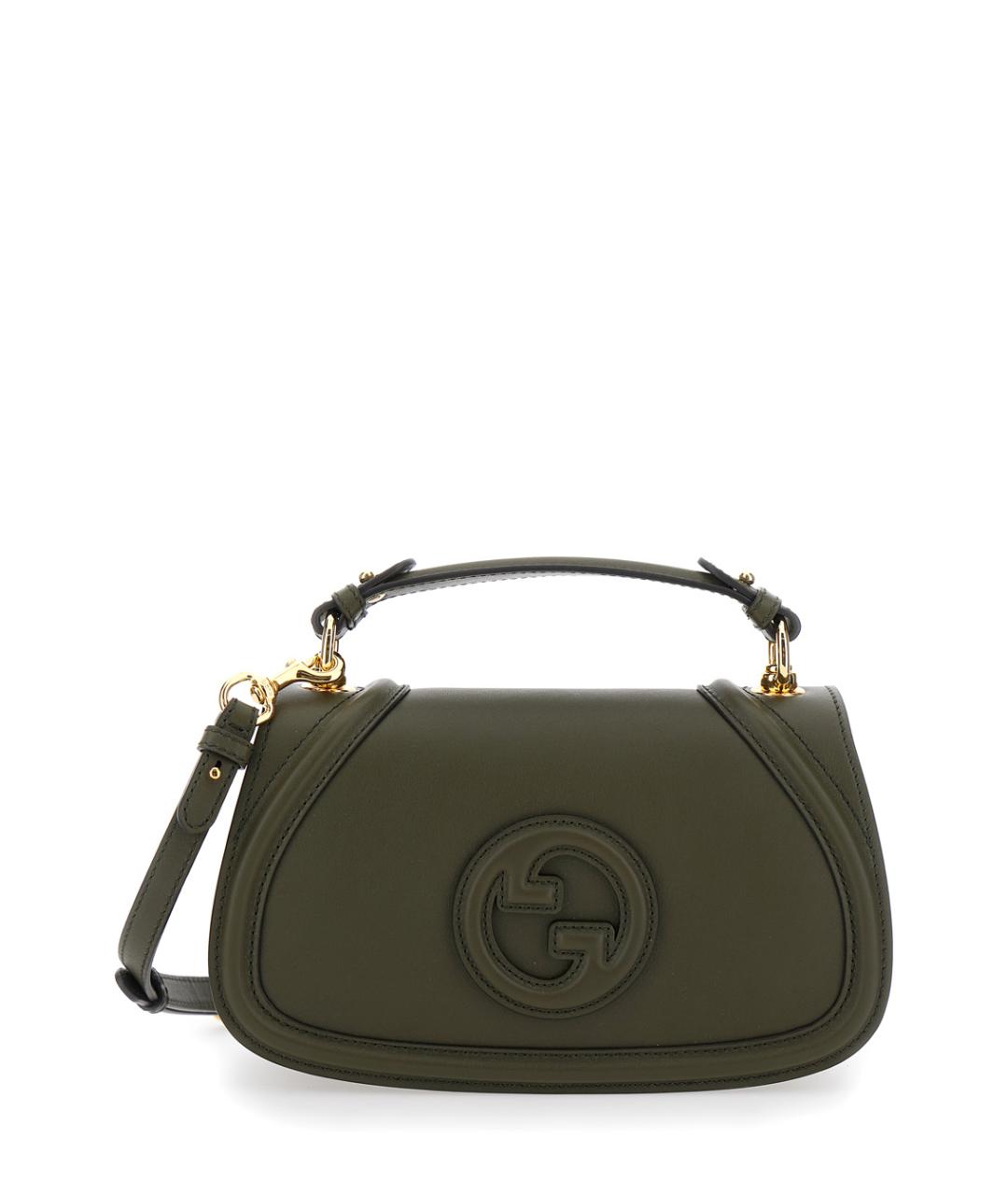 GUCCI Зеленая кожаная сумка через плечо, фото 1