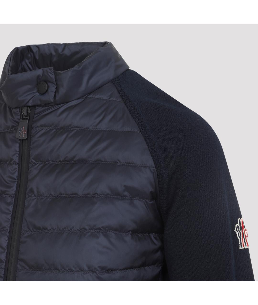 MONCLER GRENOBLE Синяя вискозная куртка, фото 4