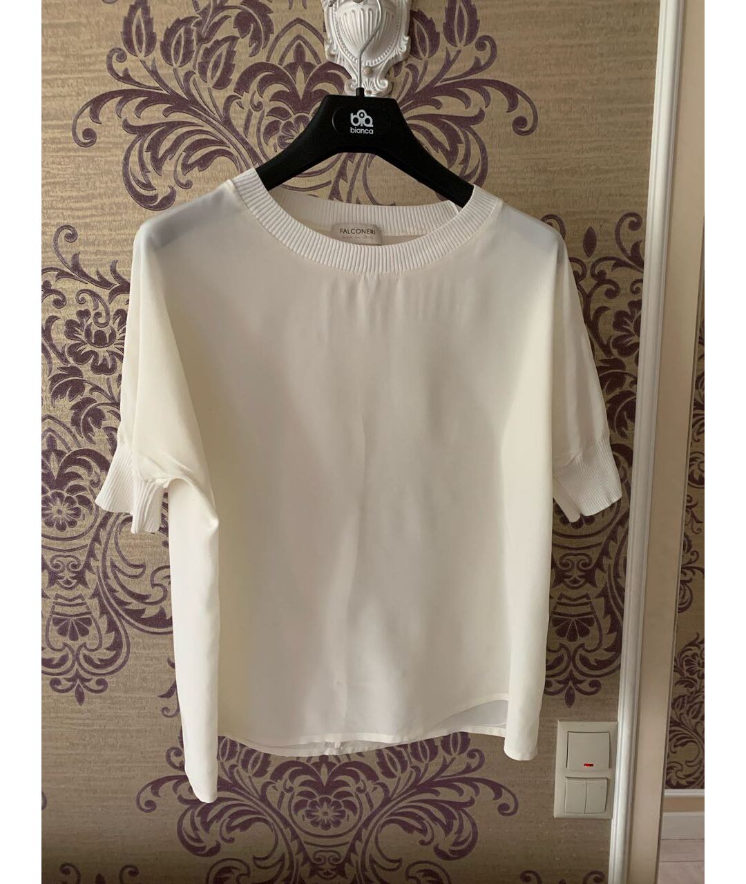 Falconeri Белая шелковая рубашка, фото 5