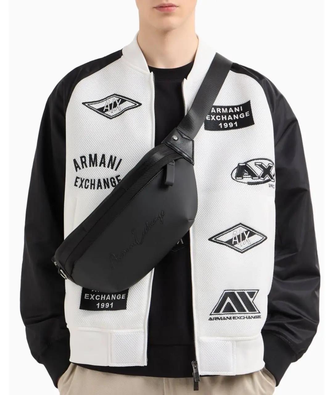 ARMANI EXCHANGE Черная поясная сумка, фото 3