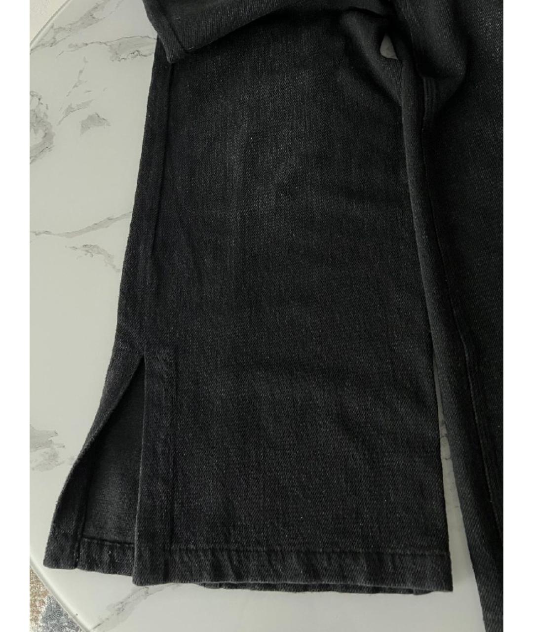 CHANEL Черные хлопковые джинсы клеш, фото 4