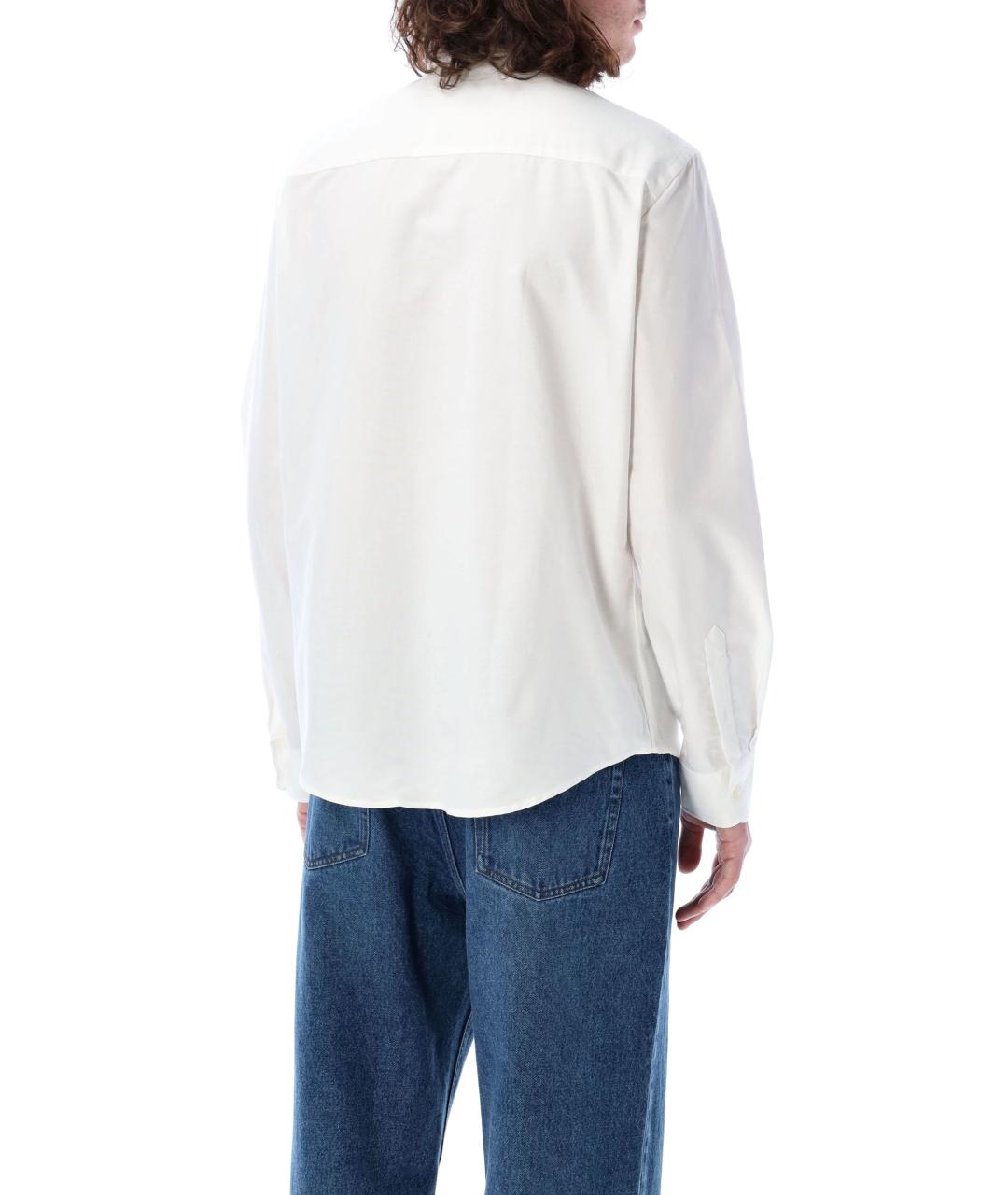 Ami Paris Белая хлопковая классическая рубашка, фото 2