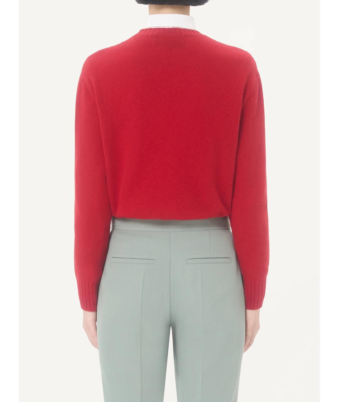 VALENTINO Красный шерстяной джемпер / свитер, фото 3