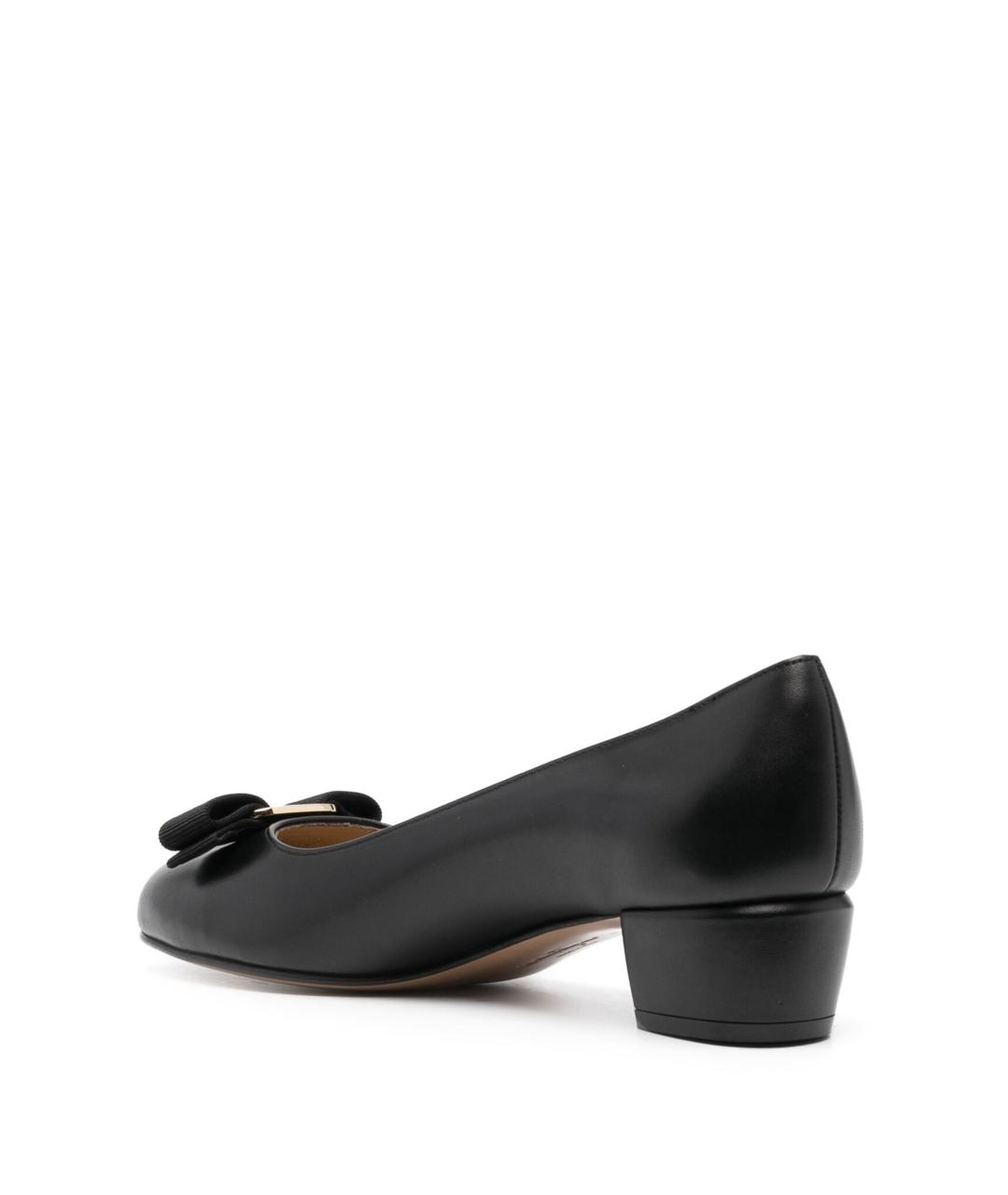 FERRAGAMO Черные кожаные туфли, фото 3