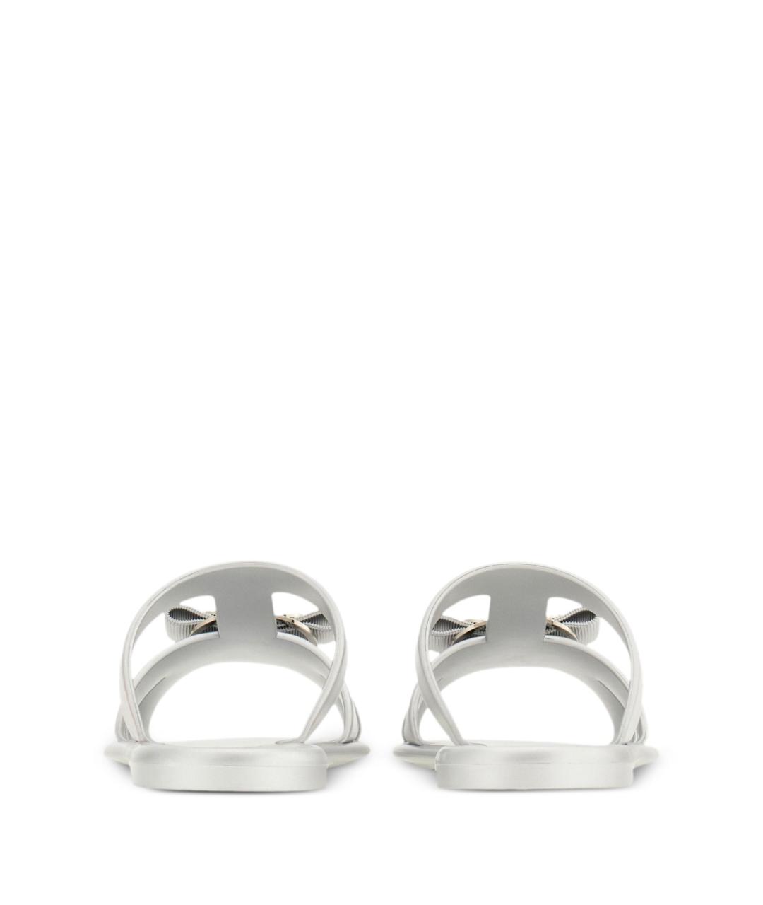 FERRAGAMO Серебряные сандалии, фото 3