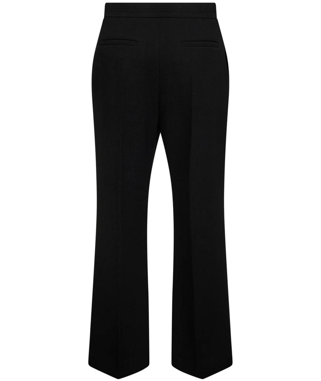 VALENTINO Черные шерстяные прямые брюки, фото 2