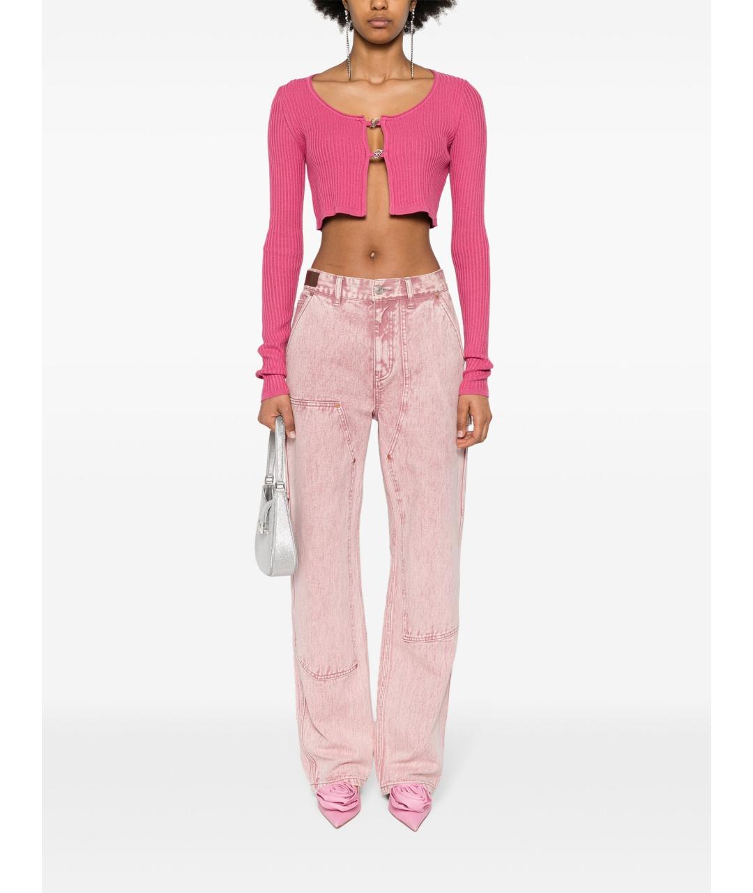 BLUMARINE Розовый вискозный кардиган, фото 2