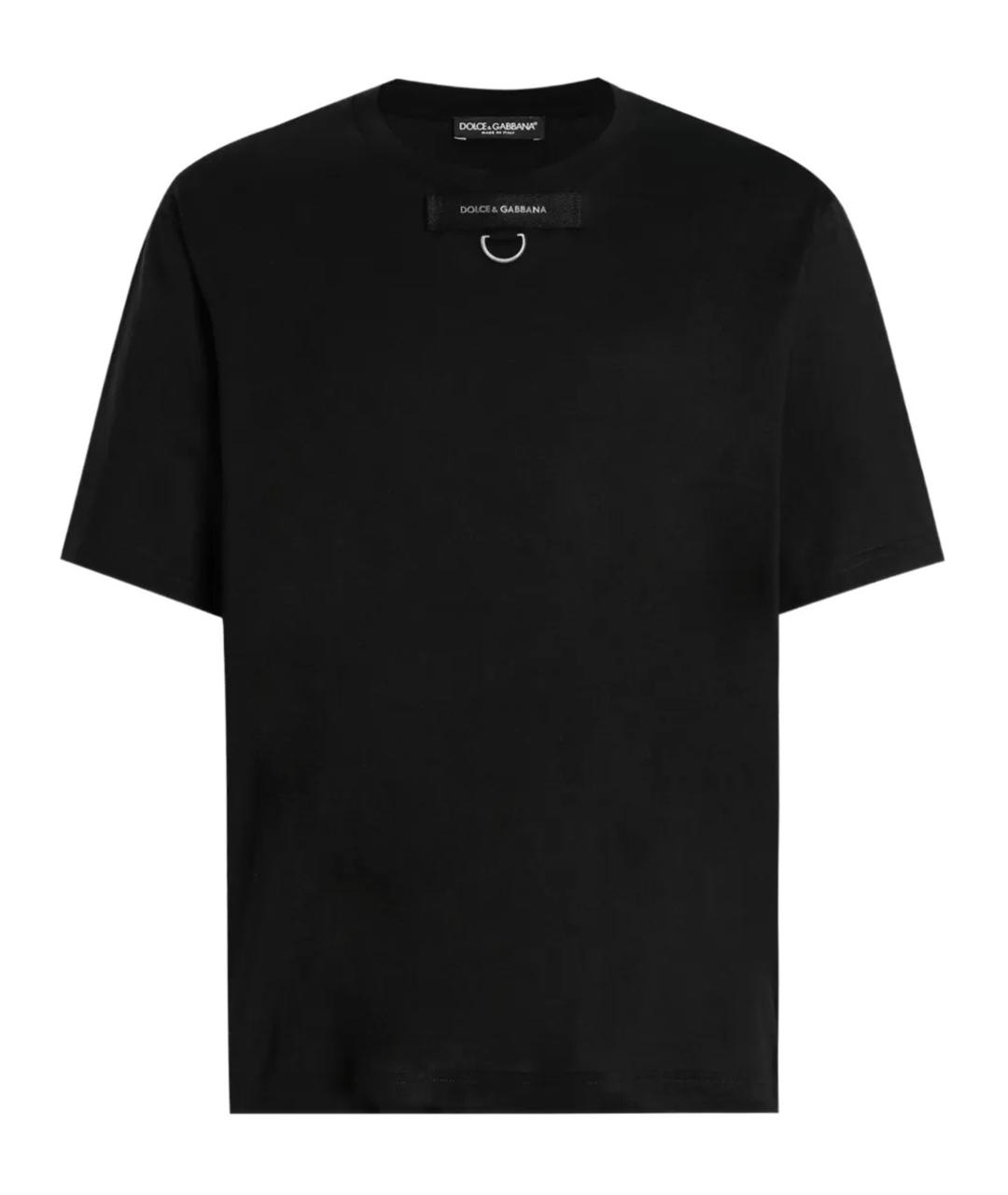 DOLCE&GABBANA Черная хлопковая футболка, фото 1