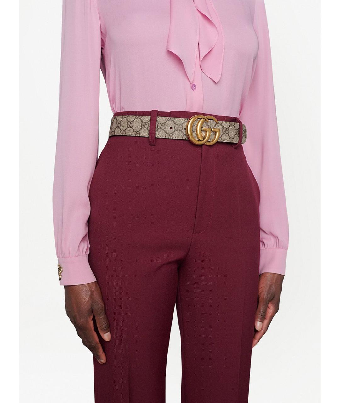 GUCCI Бежевый ремень, фото 3