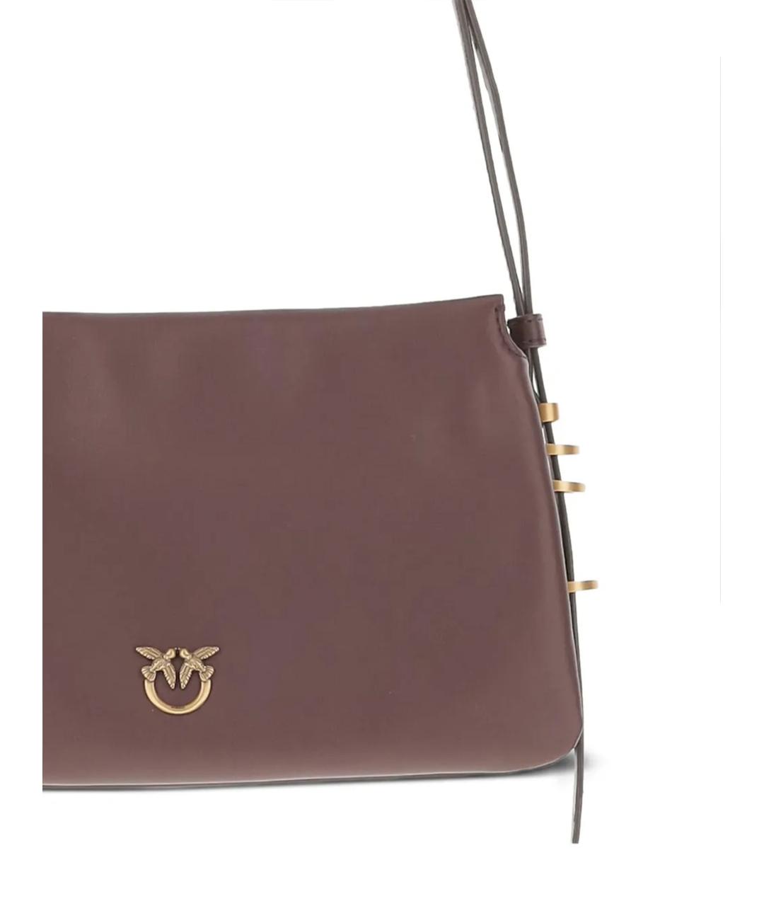 PINKO Красная кожаная сумка через плечо, фото 4