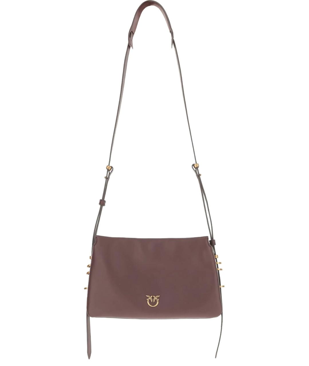 PINKO Красная кожаная сумка через плечо, фото 1