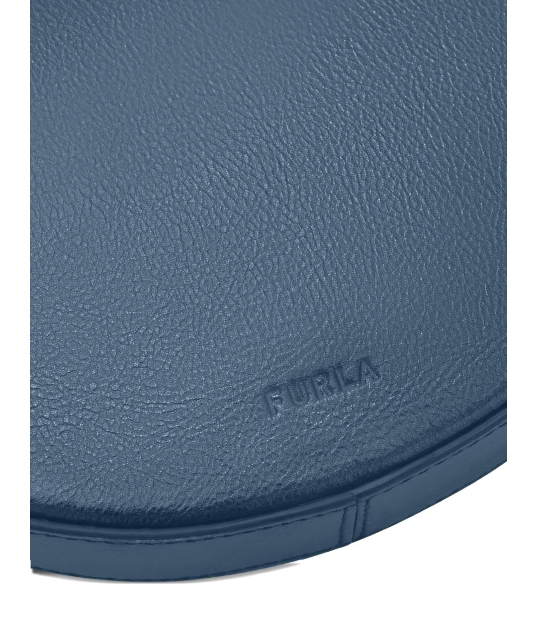 FURLA Синяя кожаная сумка через плечо, фото 3