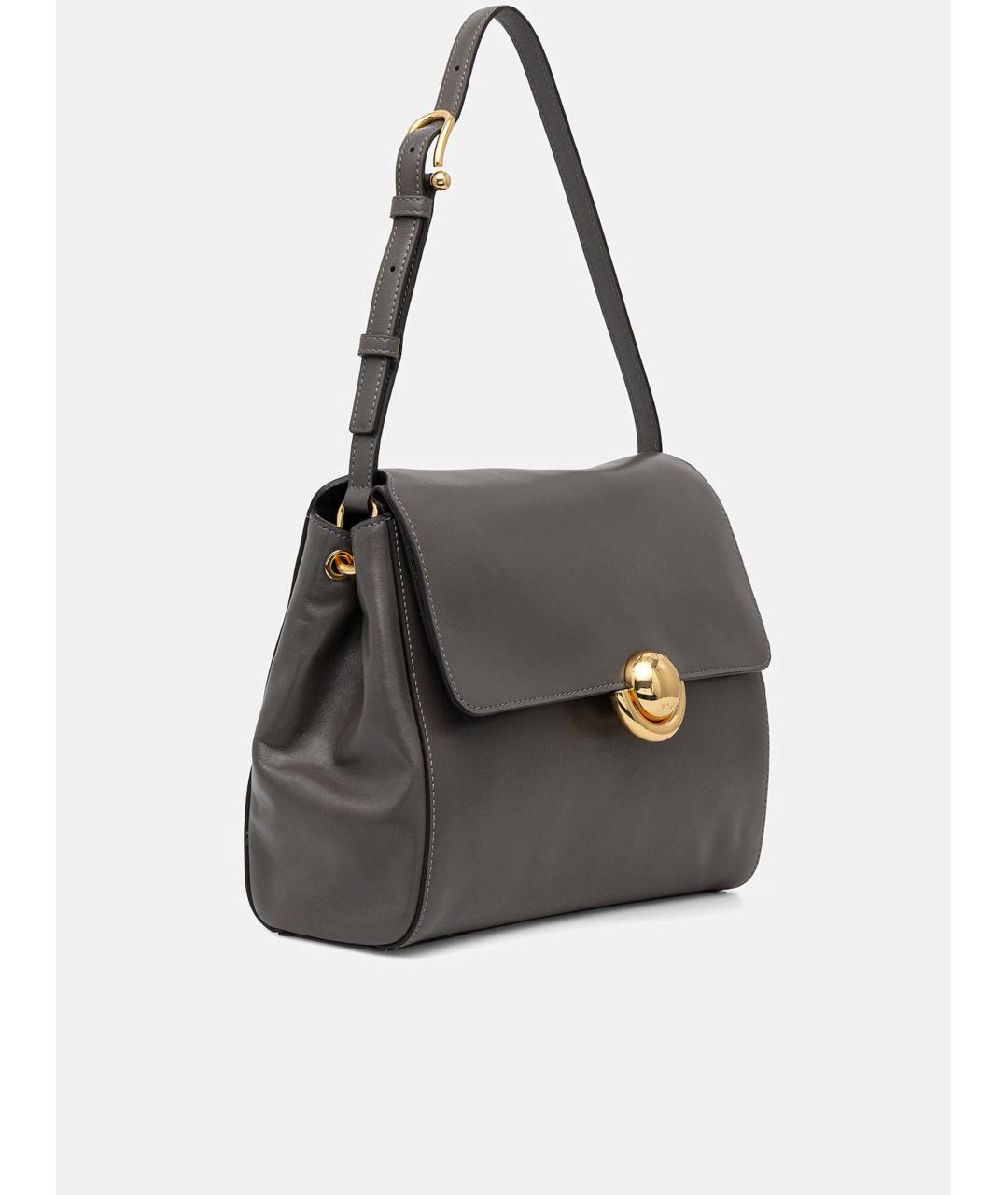 FURLA Серая кожаная сумка через плечо, фото 2