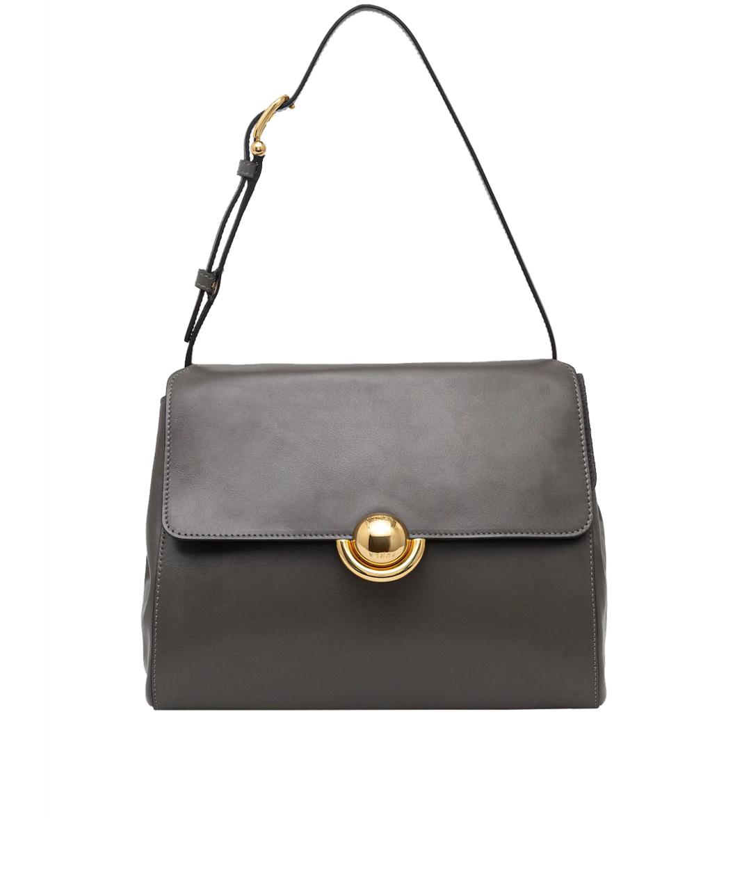 FURLA Серая кожаная сумка через плечо, фото 1