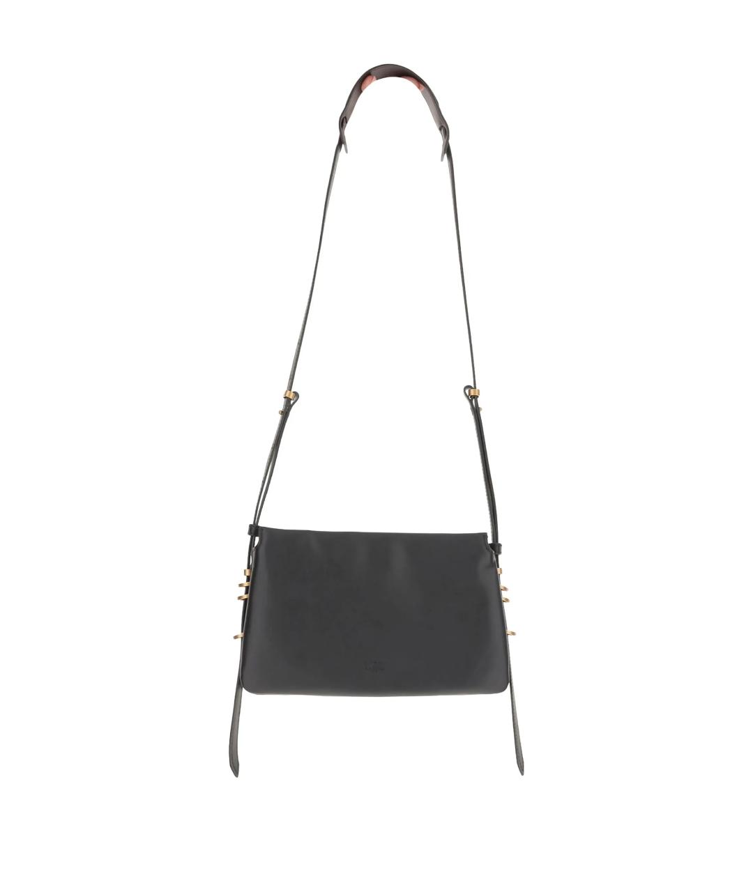 PINKO Черная кожаная сумка через плечо, фото 2