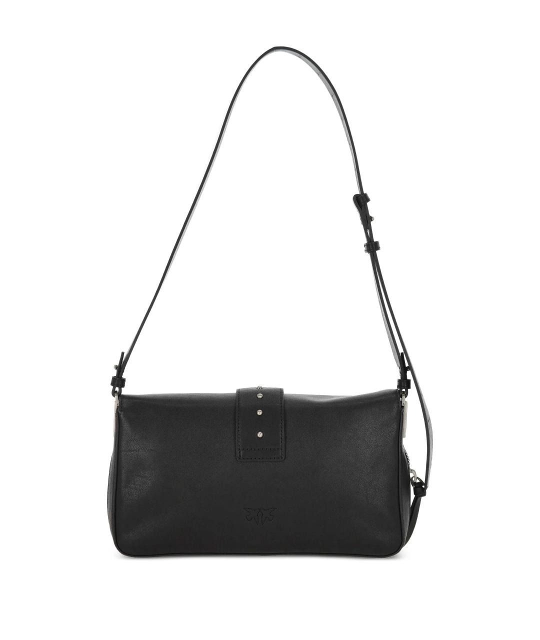 PINKO Черная кожаная сумка через плечо, фото 2