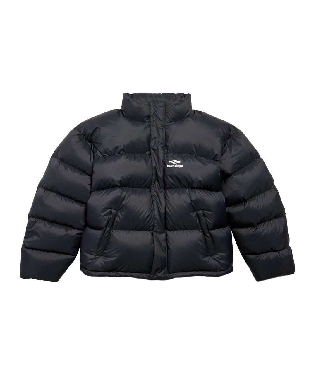 BALENCIAGA Черная полиамидовая куртка, фото 1