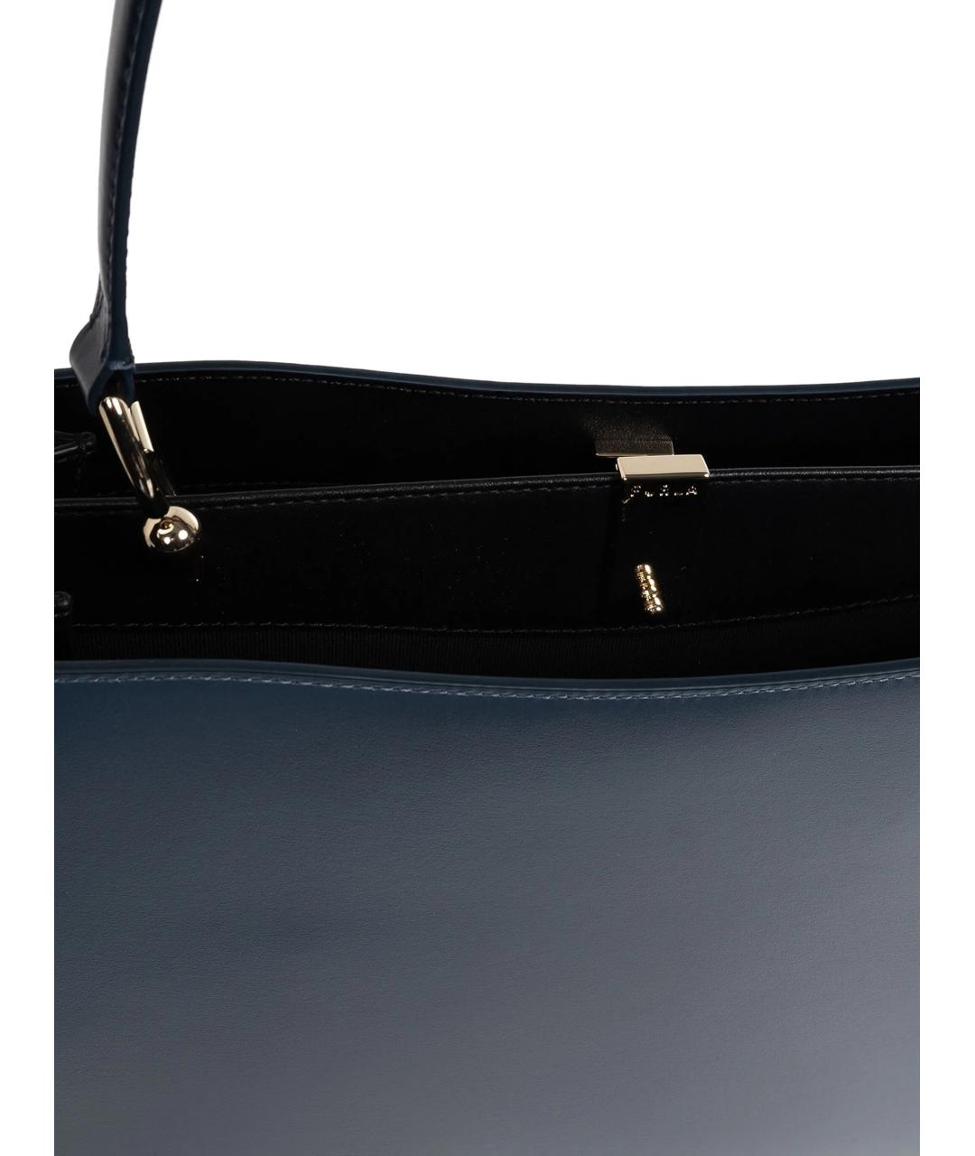 FURLA Синяя кожаная сумка тоут, фото 4