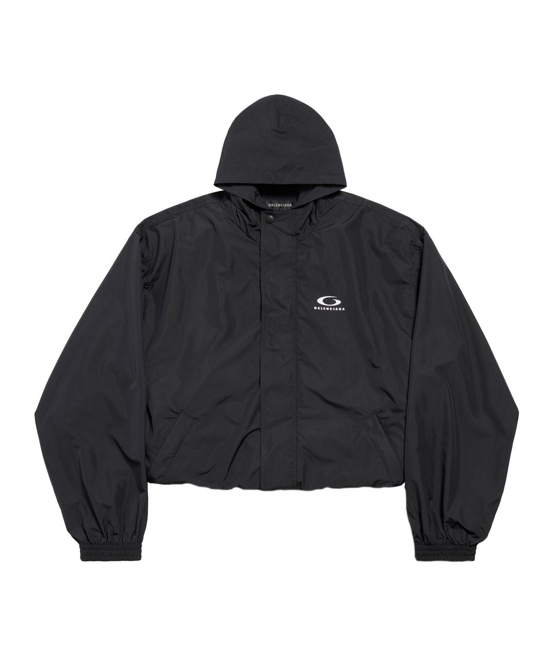 BALENCIAGA Черная полиэстеровая куртка, фото 1