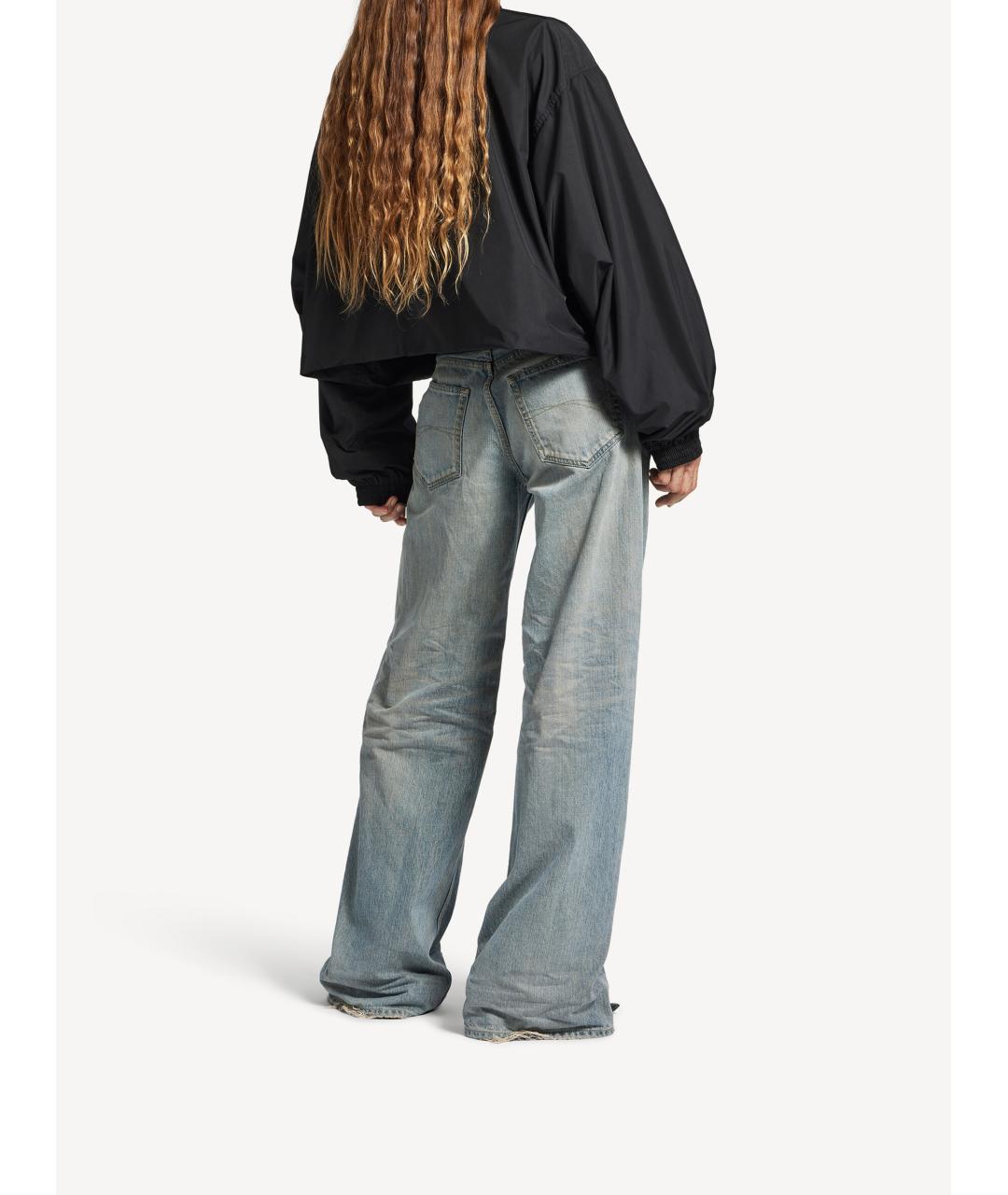 BALENCIAGA Черная полиэстеровая куртка, фото 3