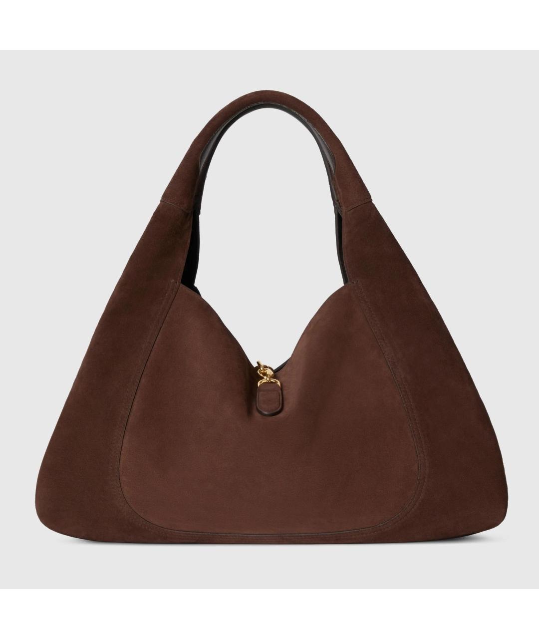 GUCCI Коричневая кожаная сумка с короткими ручками, фото 5