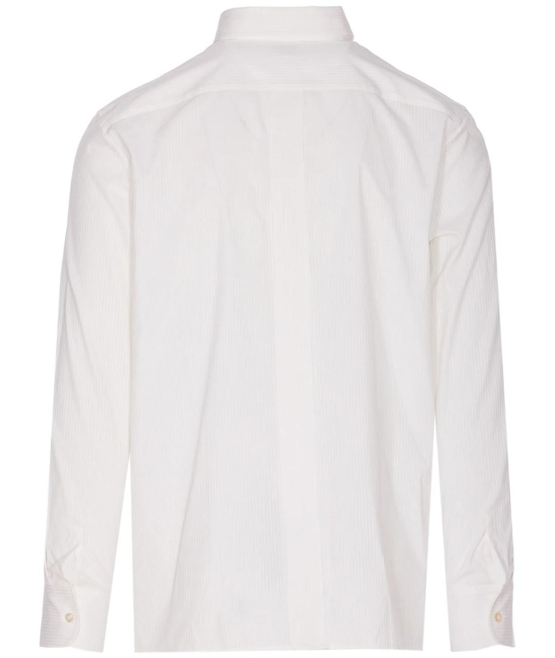 SAINT LAURENT Белая хлопковая классическая рубашка, фото 2