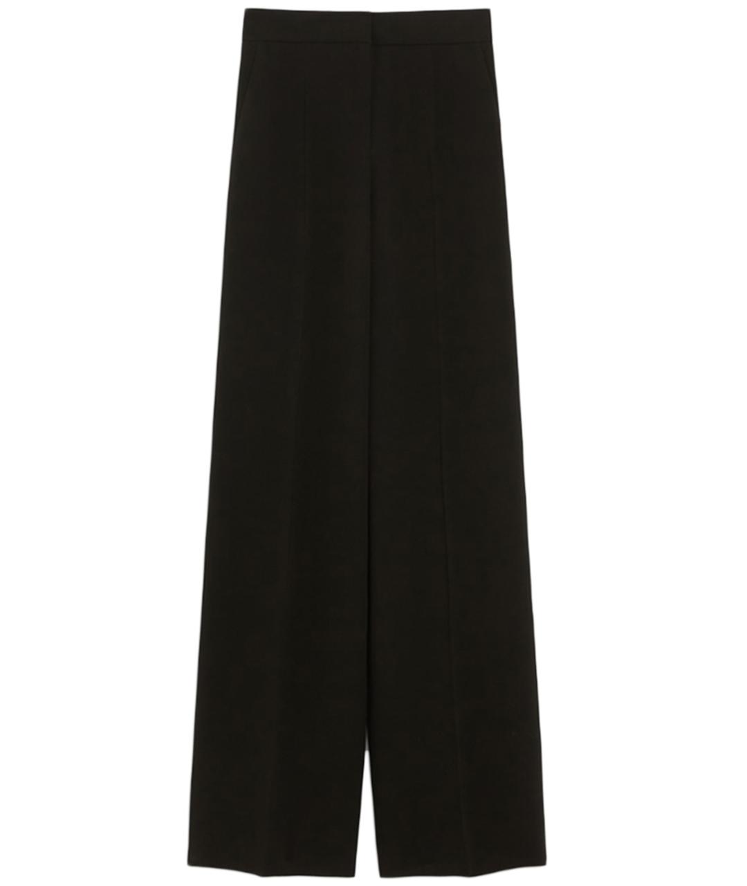 MAX MARA Черные ацетатные прямые брюки, фото 2