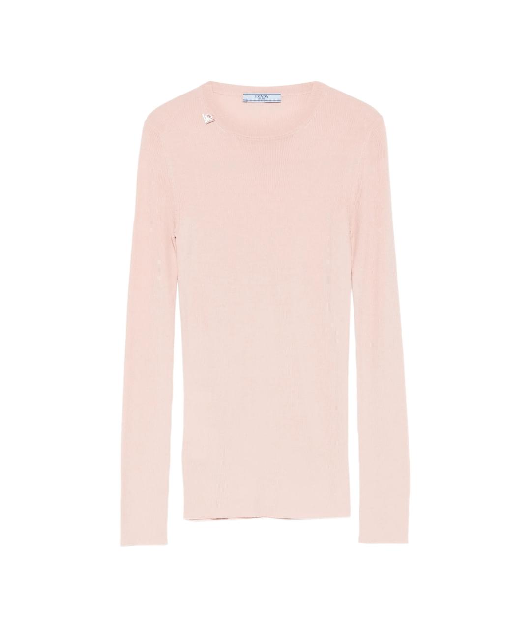 PRADA Розовый шерстяной джемпер / свитер, фото 1