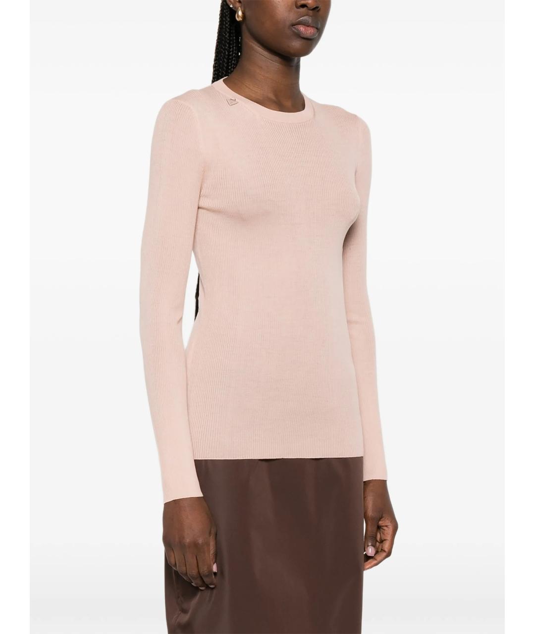 PRADA Розовый шерстяной джемпер / свитер, фото 3