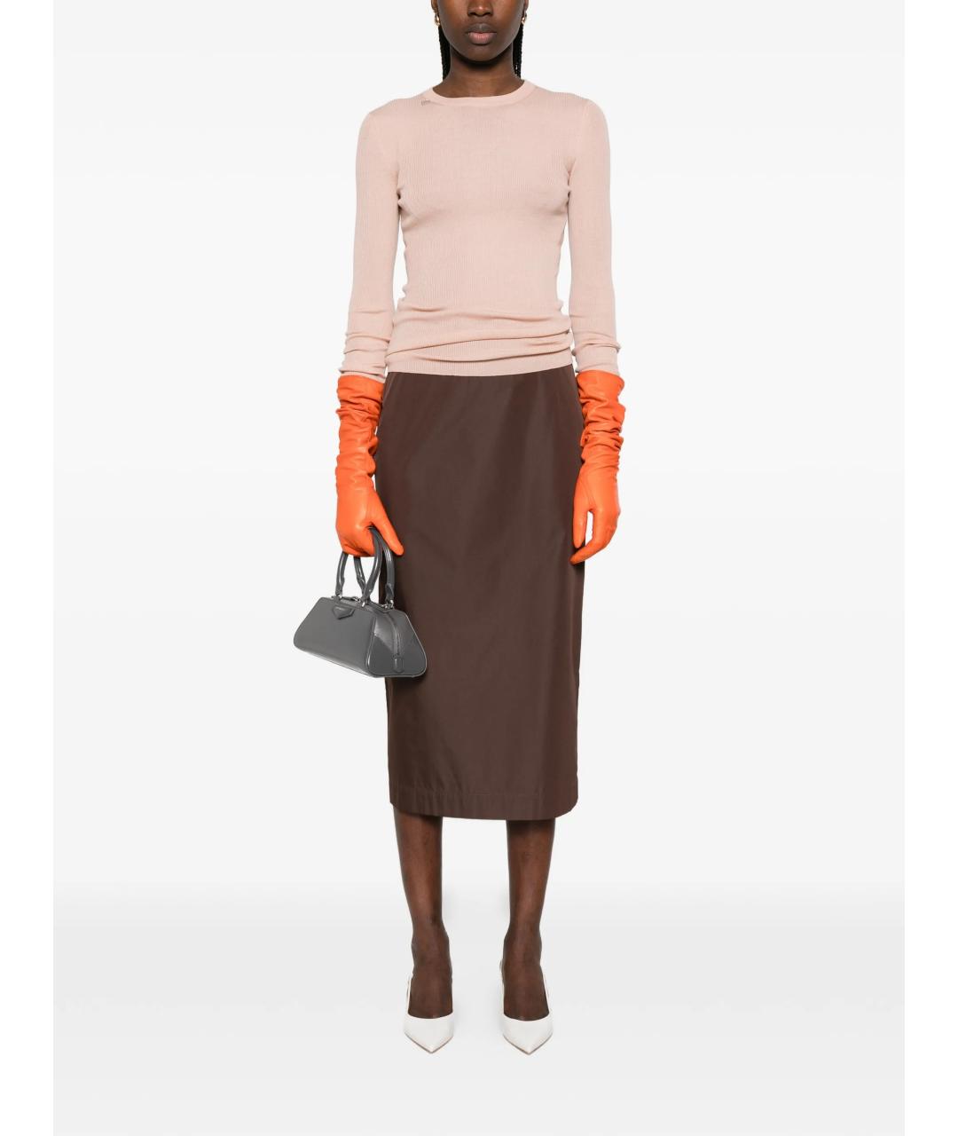 PRADA Розовый шерстяной джемпер / свитер, фото 2