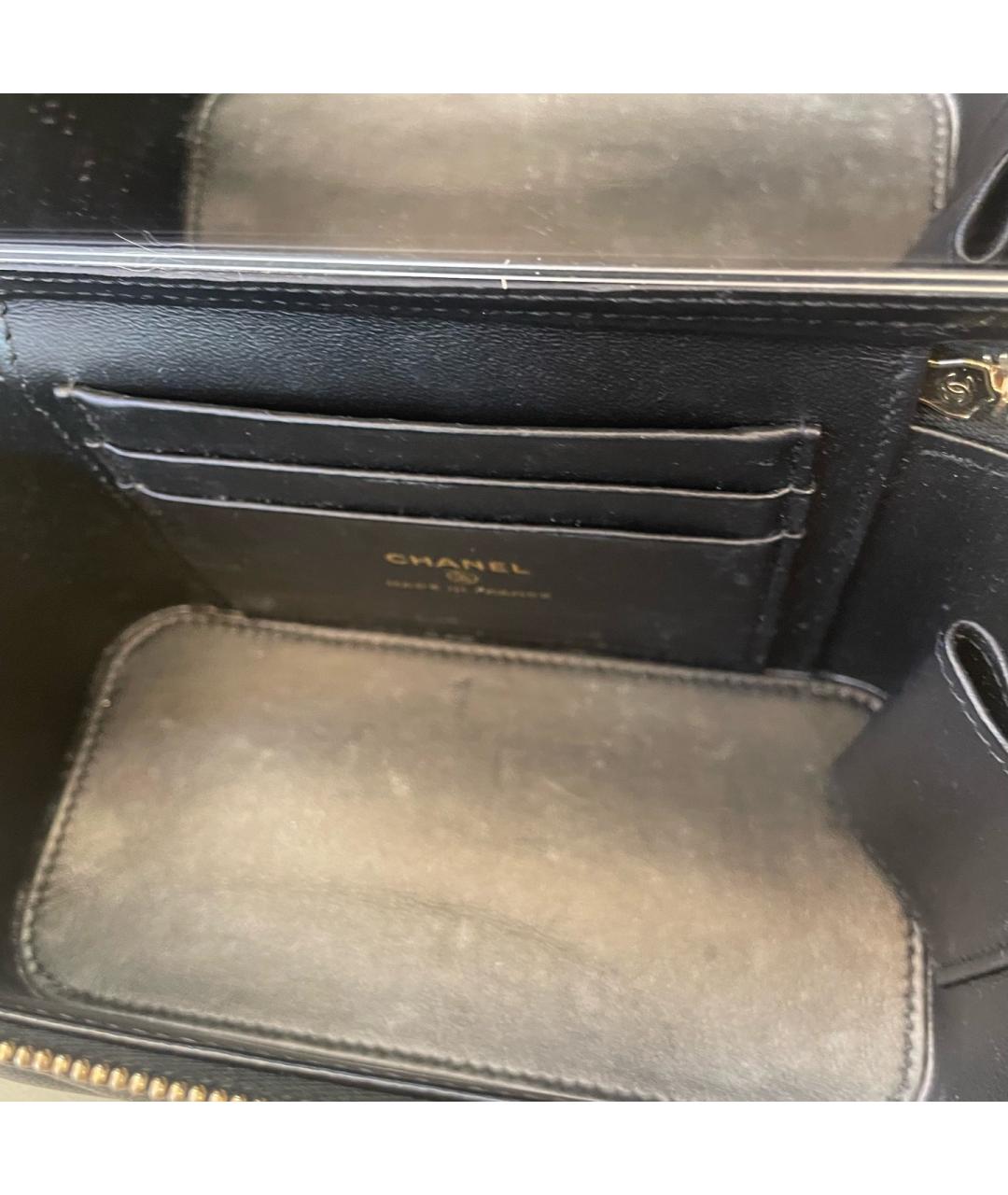 CHANEL Черная кожаная сумка через плечо, фото 7